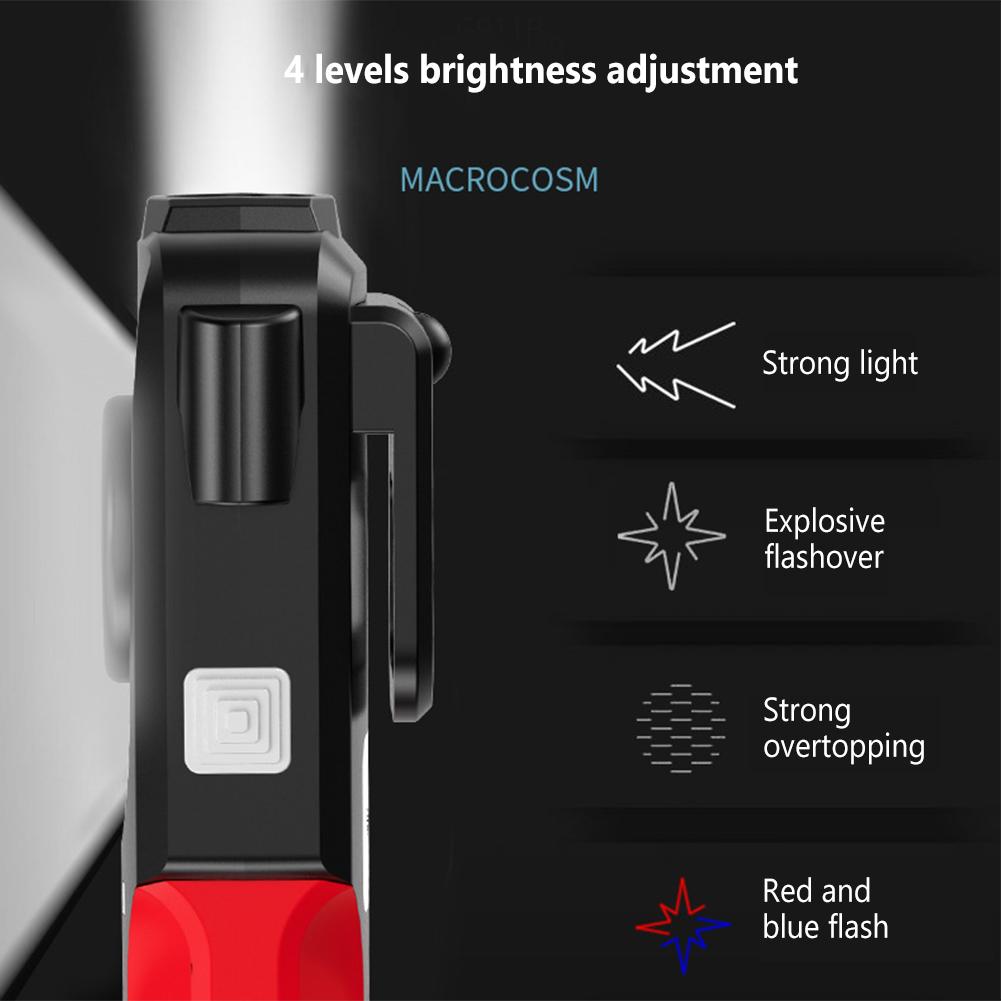 Led Work Light Multi-function Outdoor Emergency Safety Hammer Strong Light Flashlight Inspection Lamps