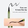 Waterproof Liquid Eyeliner Smudge-Proof & Transfer-Resistant Long-Lasting Appearance Green Eyeliner Black