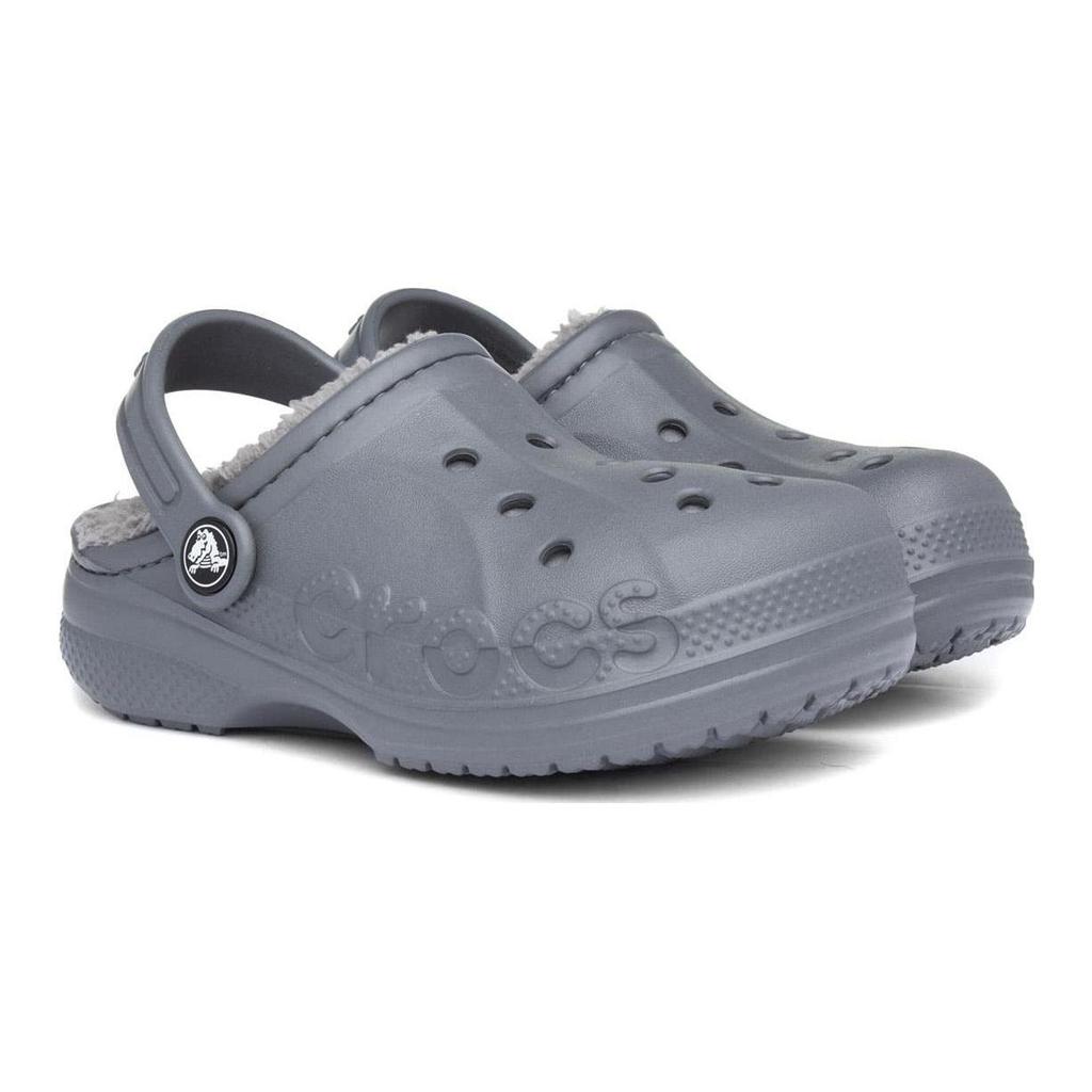 Crocs Kids  Casual Comfortable EVA Clogs Warm Clogs Kids clogs Charcoal 207500-00Q