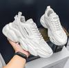 Fashion Thick Soles Men's Casual Sneakers White Lightweight Walking Shoes Breathable Comfortable Soft Mens Running Sports Shoes
