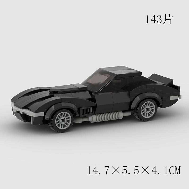 City vintage Speed car MOC rally sports model Building Blocks Old Super race classical Vehicle Racing Bricks Christmas Gift toy