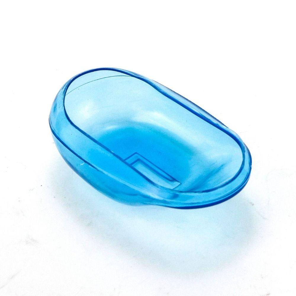 2pcs Blue Hairdressing Ear Cover Reusable Salon Ear Shield Silicone Ear Cover