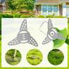 Stainless Steel Grass Trimmer Cutter Heads 3 Teeth Mower Parts Weeding Tool  Lawn Mower Replacement