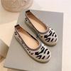Fashion Round Toe Mesh 3cm Thick Bottom Female Leisure Loafers Women's Slip-on Soft Bottom Breathable Lazy People Fisherman Shoes
