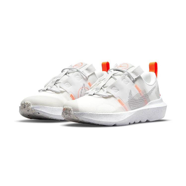 Nike Scarpe Sportive Casual Basse Resistenti all'Abrasione Ammortizzazione Antiscivolo Impatto da Cratere Bianco Arancio DB3552-100