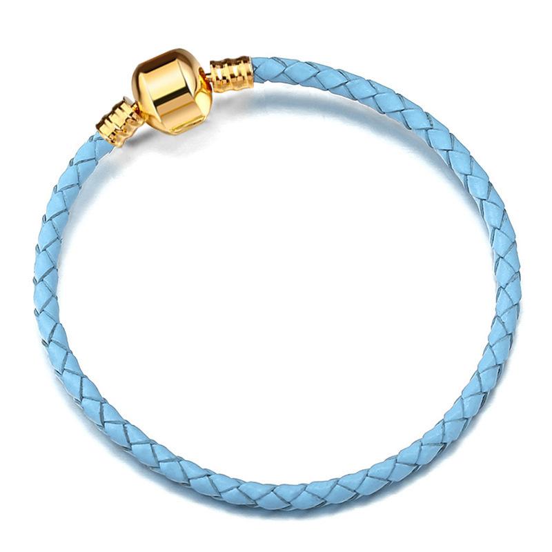 

Fashionable Rose Gold Adjustable Single Circle Bracelet for Couples Daily Accessory DIY Gift for Men And Women 16cm