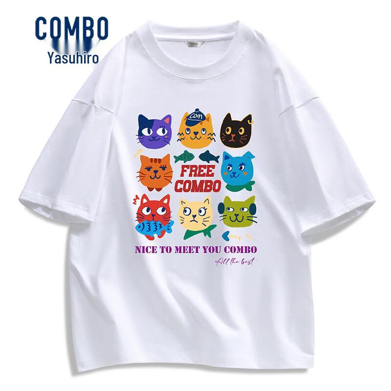 

Men s Loose-Fit Pure Cotton Short-Sleeve T-Shirt 175