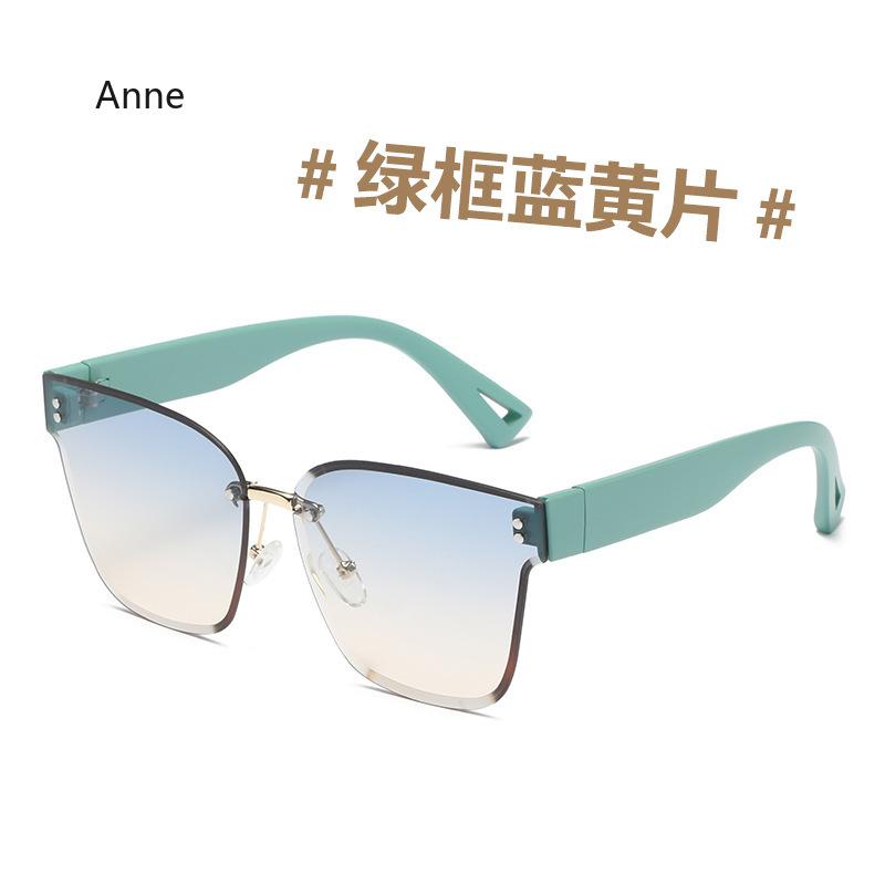 

Fashion Rimless Sunglasses Women Square Goggle Glasses Female Trend Flower Legs Shades Uv400 Vintage Eyeglasses gafas