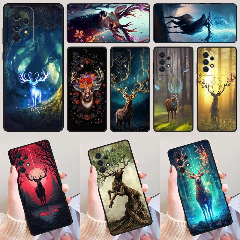Tier Hirsch Kunst Handyhülle Für Samsung Galaxy A42 A31 A40 A51 A71 A32 A80 A91 A52 A72 A73 A20e A21S A50 A70 A11 A12 Hülle