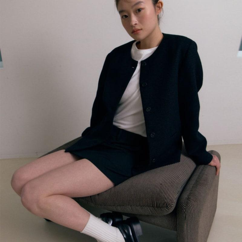 38comeoncommon Sheer Scrunchie (Shine Black)