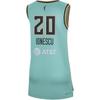 Nike Striped Letter Number Logo Print V-Neck Loose Straight Cut Sleeveless Vest Women Tops Green DJ4576-302