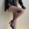 Women's Stretchy Rhombuses Grid Pattern Mesh Pantyhose Breathable Sheer Fishnet Tights Stockings Reinforced Toe Design