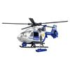 Children's Pull Back Police & Fire Rescue Helicopter Toy with Rotating Propeller - Simulation Model for Boys