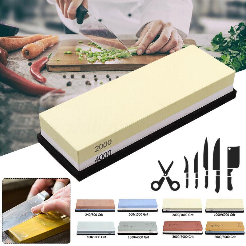 Double-Sided Whetstone Sharpener Stone 240-8000Grit Sharpening Tool Grindstone