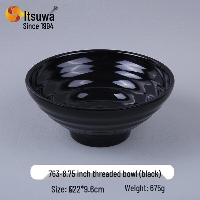 Wuhe 8.75-inch Melamine Threaded Bowl