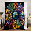 Epic Anime Characters Circle Print Blanket Soft and Cozy Perfect for the Living Room Bed Sofa or a Nap,gift