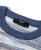 TRILLION Washable Multi-Color Gradient Crewneck Knit_Navy