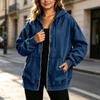 Women's Casual Full-Zip Hooded Denim Jacket for Everyday Wear
