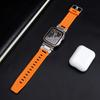 Silicone strap+protective case compatible for Apple Watch Ultra2 49mm 44mm 45mm 41mm 40mm for IWatch series 9 8 7 6 SE 5 4 3 2 1