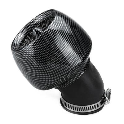 28-48mm Motorcycle 45° Degree Air Intake Filter Cleaner Angled Accessories Black