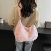 Simple Bag 2025 New Commuter Large Capacity Bag Women's Messenger Bag Corduroy Japanese Casual Fashion Shoulder Bag