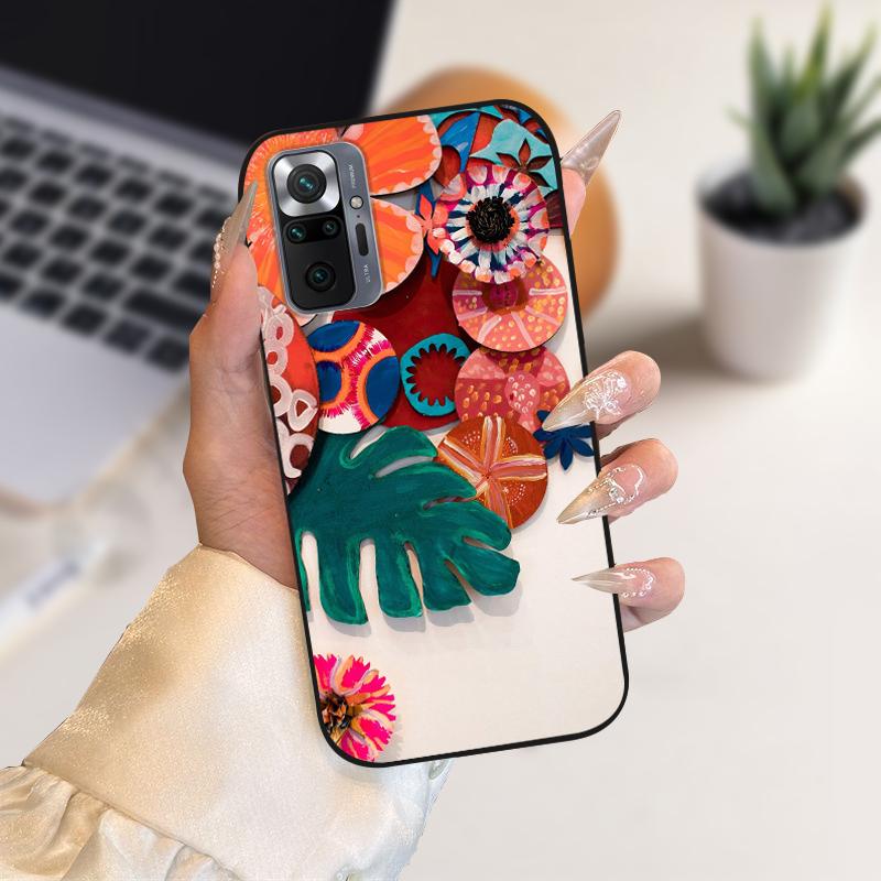 Case For Redmi Note 10 Pro 4G 5G Soft TPU Silicone Phone Cover Cases For Redmi Note 10 Pro Max Luxury Fashion Protective Fundas