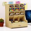 Multi-Functional Pen Holder Small-scale Desktop Household Multi Grid Design Environmentally Friendly and Practical Storage Box