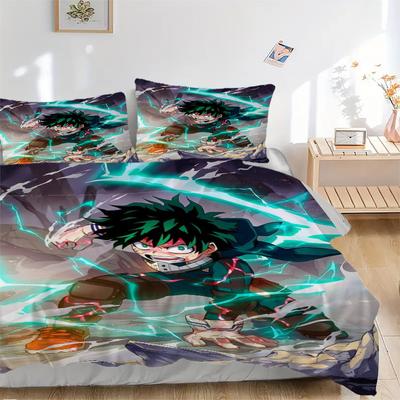 Electricity Burst Hero Action Bedding Set Comforter Cover Gift for Bedroom,Includes 1 Cover and 2 Pillowcases, No InsertB338