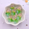 12Pcs Resin Colorful Kawaii Swan Dinosaur Cat Rabbit Butterfly Bear Figurines Flatback Rhinestone DIY Bow Decor Scrapbook Crafts