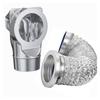 Dryer Vent Kit Magnet Self Alignment Exhaust Pipe Connection Set for Tight Spaces Lint Cleaning 2.6ft 4 Inch Hose