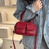 Bowling Bag Women 2025 New Trendy Large Capacity Autumn and Winter Shoulder Messenger Bag Retro Niche Portable Small Bag
