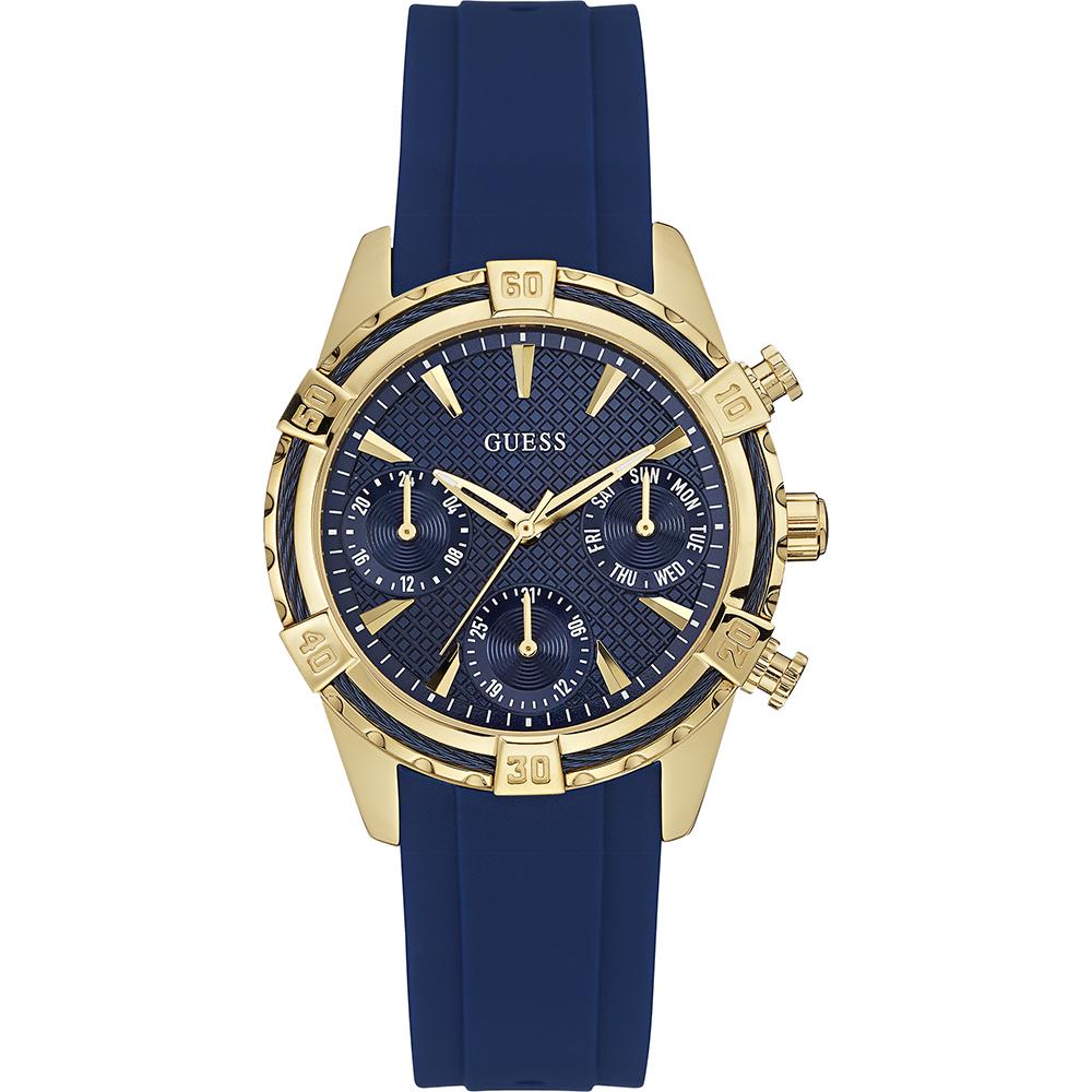 

GUESS Catalina Blue Stainless Steel Silicone/Rubber Female Quartz Watch W0562L2 синий