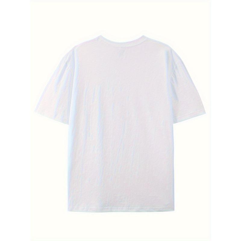 European sizes Simple and stylish J-letter printed men's round neck short sleeved T-shirt, comfortable sports top suitable for vacation leisure
