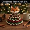 Art And Craft Hobby Kits Animal Christmas Tree Crochet Kit, DIY Highland Cow Cute Handmade Holiday Ornament Dachshund Cat Crafting Kit for Beginners,
