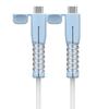 Silicone USB Type C Charging Cable Protectors AntiBend And Tangles Protections Prevents Fraying