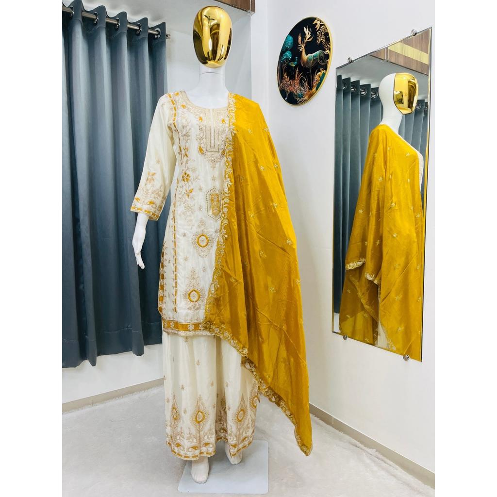 Salwar Kameez Pakistanais Indienne Robe Tenue de Soirée Bollywood Designer Costume Palazzo