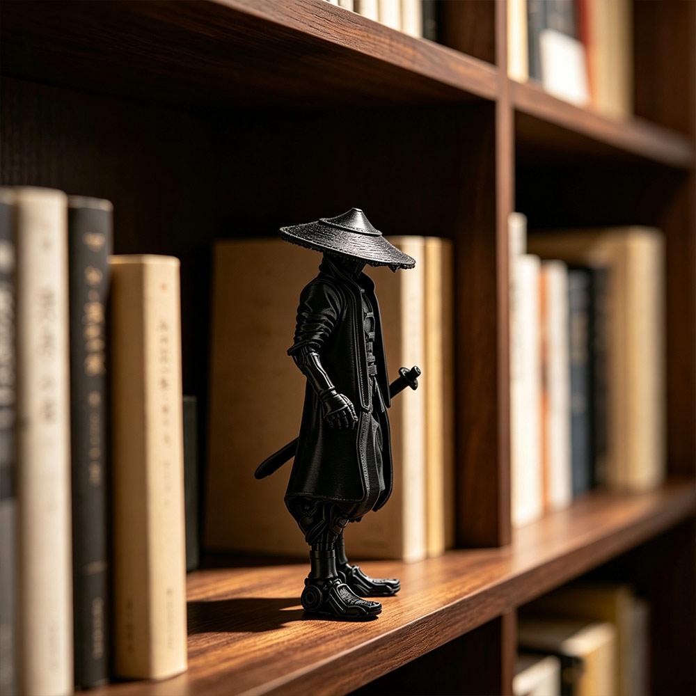 Novelty Funny Ninja Statue Creative Decorative Model Samurai Ornaments Multi-functional 3D Printed Warrior Ornament Home