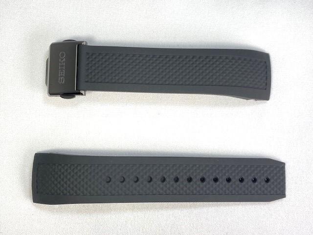 R023011M0 SEIKO Astron 22mm Silicone Band with 50th Anniversary Limited for and Buckle, Black, Edition, SBXC036/ 5X53-0AH0 Others.