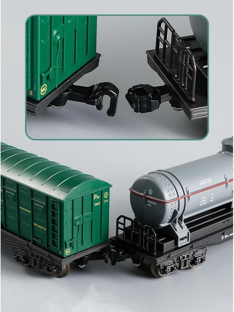 Electric Train Track Set with Sound, Light, and Steam Effects - Retro Style Toy