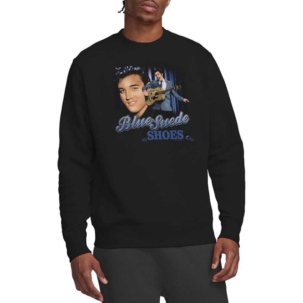 Elvis Presley Unisex Adult Blue Suede Shoes Sweatshirt