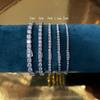 Hidden buckle full of diamond moissanite bracelet, male and female couples S925 sterling silver flash simple trendy light luxury temperament