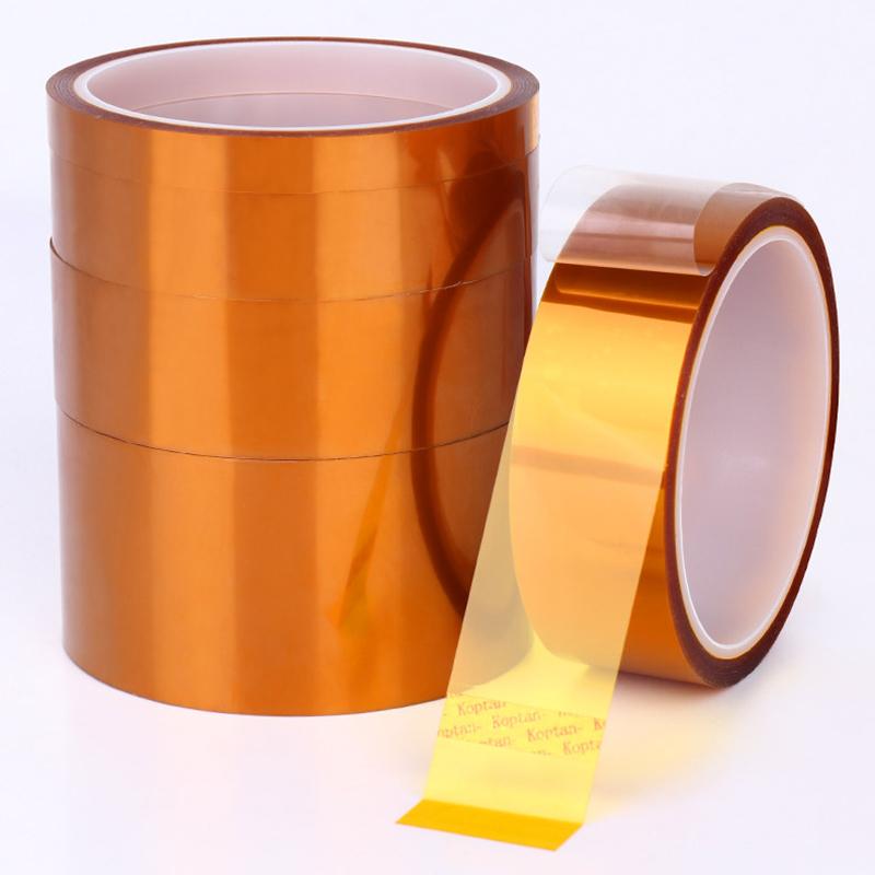 10 Meter Polyimid-Klebeband Breite 3/4/5/6/8/10/15/20/30/50/100mm Goldfinger Hochtemperaturbeständiges Klebeband für Platinenschutz