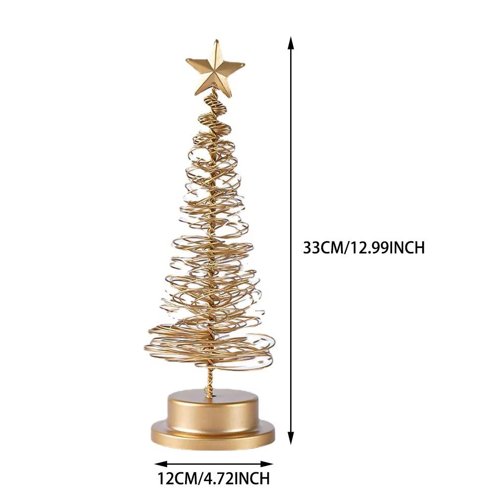 Artificial Christmas Lights Tree Fairy Lamp Tree Metal Spiral Star Lighting Holiday For Home Living Room Decorations Night Lamp