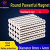Neodymium Iron Boron Round Magnet 10x2 mm - Strong Magnetic Sheet for Refrigerator Stickers