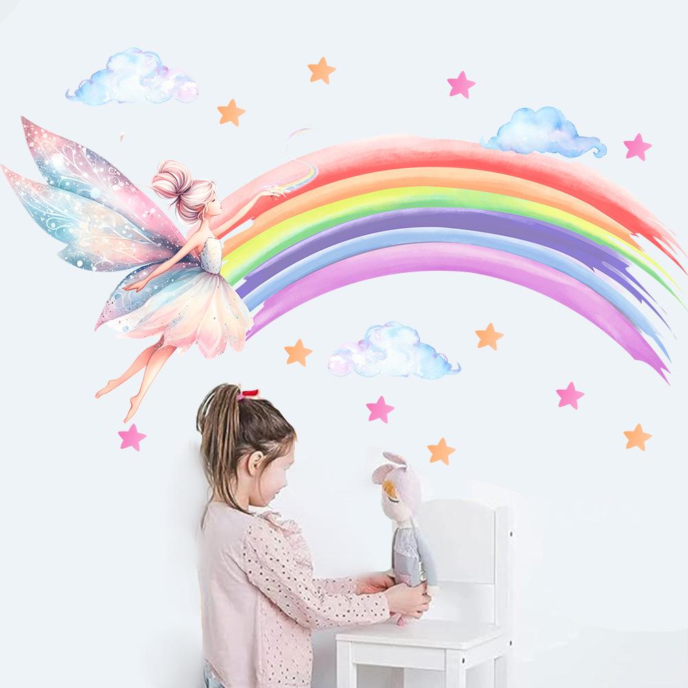 Cartoon Animal Balloon Wall Stickers With Movable Stickers For Decorating Posters And Murals In Children's Rooms