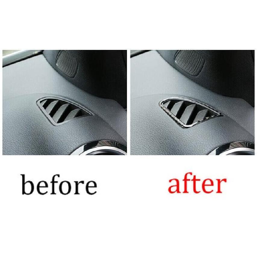-22 Car Dashboard Cover Trim For Benz GLB Side Outlet Vent Real Carbon Fiber