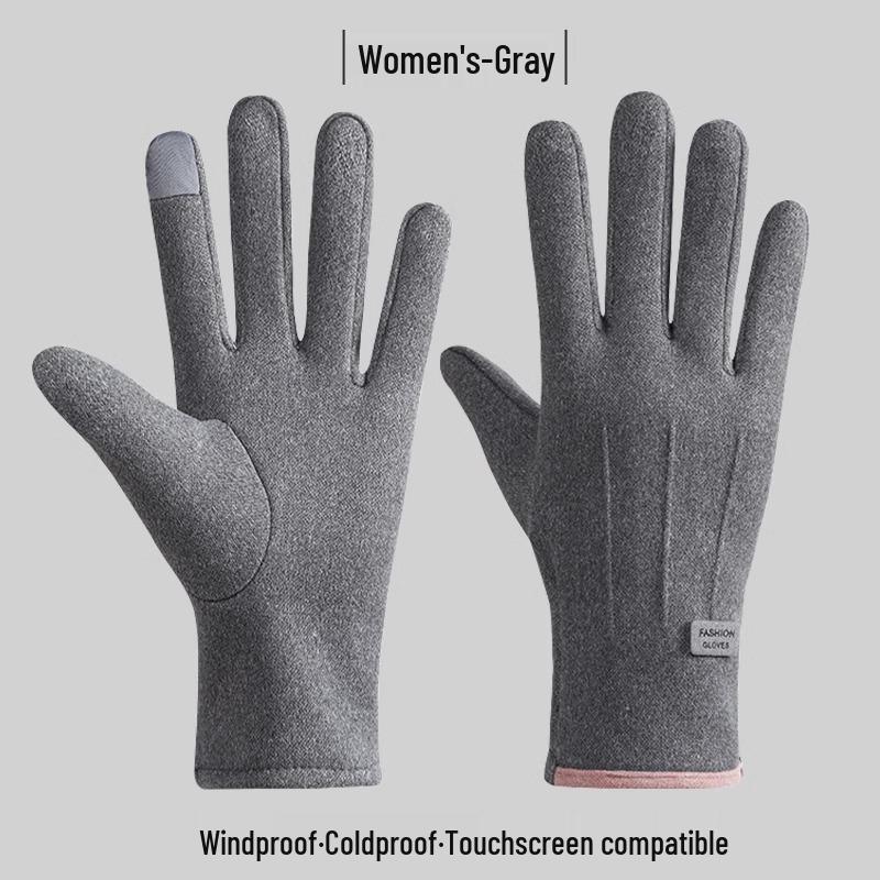 Damen Winter Touchscreen Motorradhandschuhe, Warmes Samt, Kältefest, für Outdoor-Fahrten