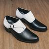 Four Seasons High Heel Leather Shoes Wedding Party Cuban Business Casual Leather Shoes Enhance Personality