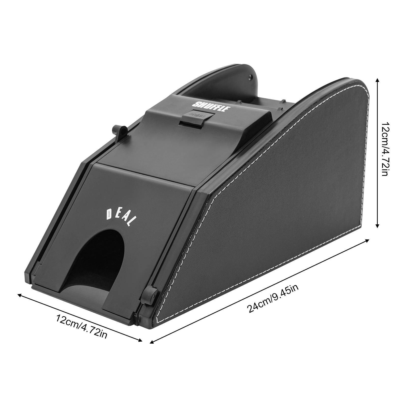 

Автоматический тасовщик карт, Электрическая автоматическая машина для тасовки, Карточные тасовщики для казино, Портативный аппарат для раздачи карт, Инструмент для тасовки чёрный