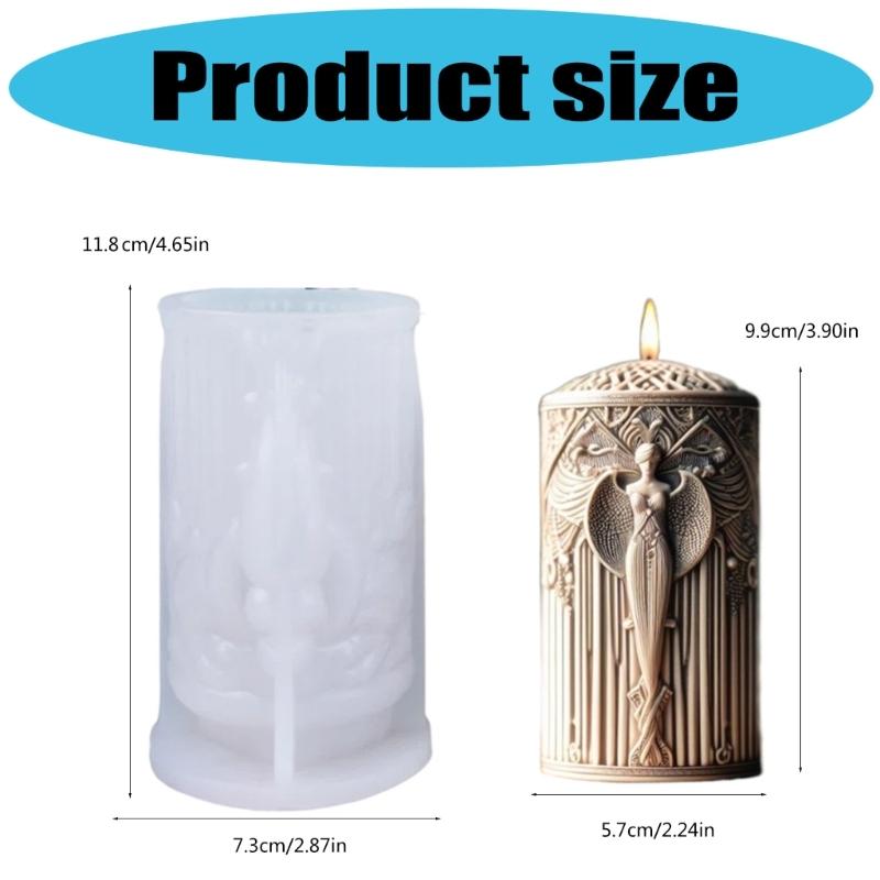 Premium Silicone Armless Candle Mold For Detailed Wax Sculpting And Easy Release With Stick Coating